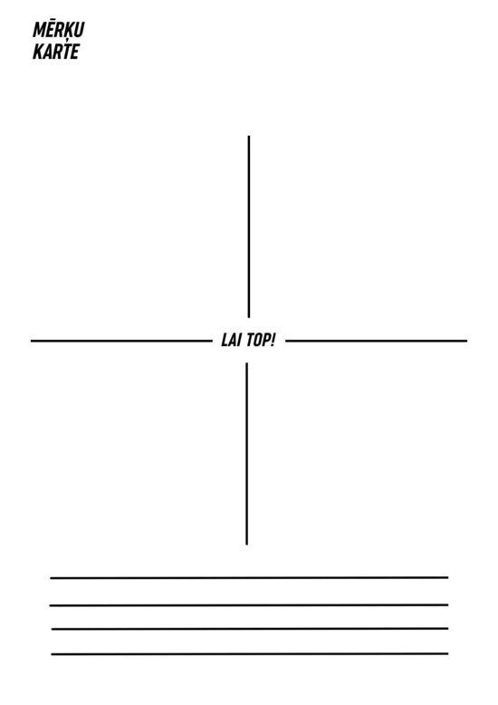 Mērķu kartes komplekts ar uzlīmēm un afirmācijām Pamata+piezīmes
