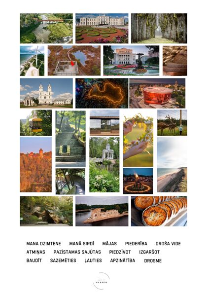 Vision board STICKERS My country